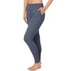 Women's Cuddl Duds Strecth Waffle Thermal Leggings, Size: Medium, Brown Over