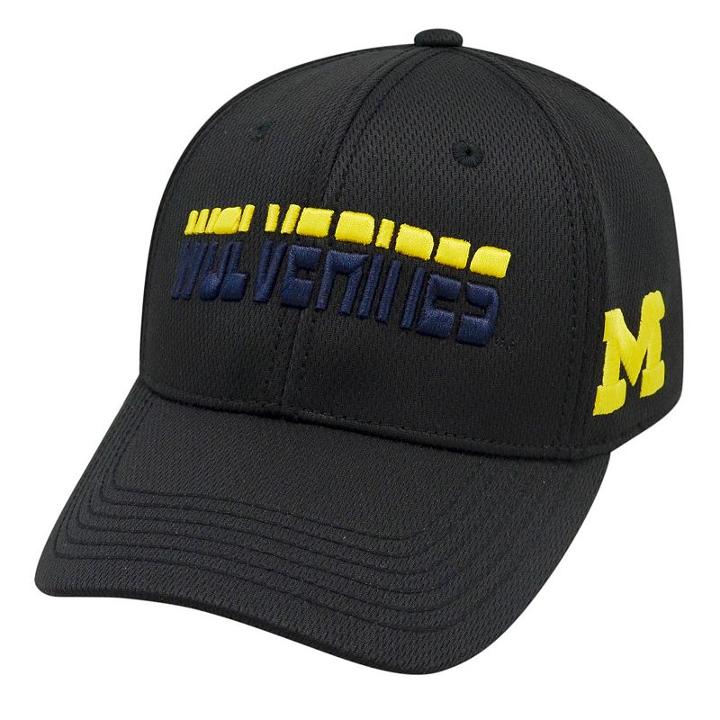 Adult Top Of The World Michigan Wolverines Vigor One-fit Cap, Black