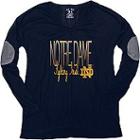 Women's Notre Dame Fighting Irish Glitter Tee, Size: Medium, Blue (navy)