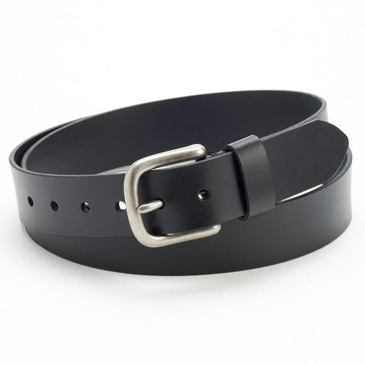 Big & Tall Levi's Bartack Leather Belt, Men's, Size: 60, Black