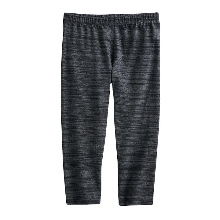 Girls 7-16 So&reg; Core Capri Leggings, Size: 12, Black