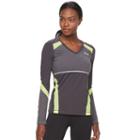 Women's Fila Sport&reg; Heathered Titanium Workout Tee, Size: Small, Grey
