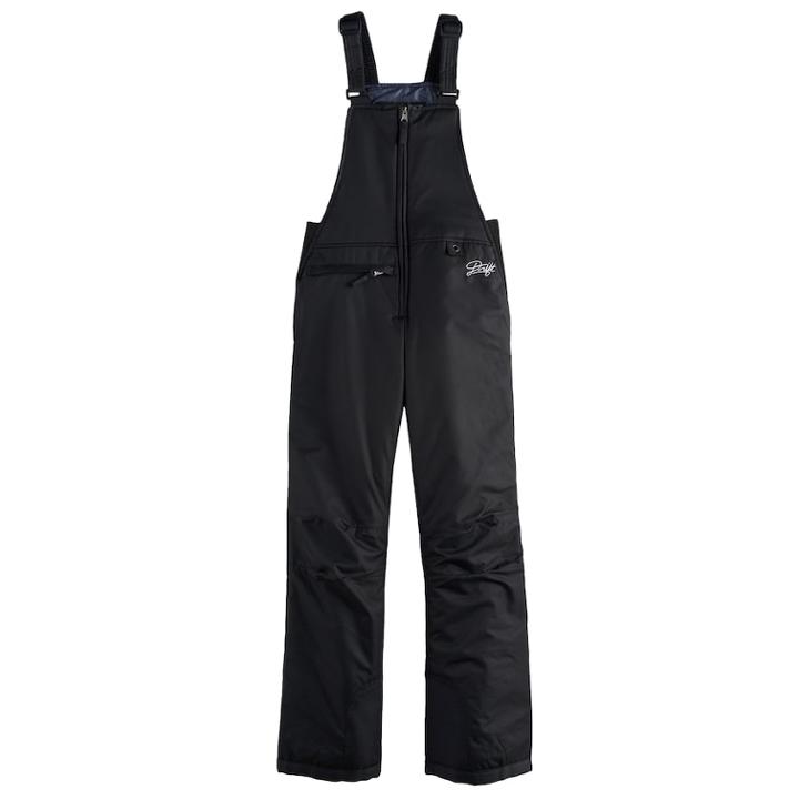Boys 8-20 Drift Insultated Snowbibs, Size: Medium, Black