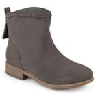 Journee Collection Zandra Women's Ankle Boots, Girl's, Size: 8, Grey