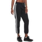 Women's Adidas 3-stripes Tapered Ankle Pants, Size: Xxs, Black