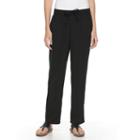 Women's Croft & Barrow&reg; Crepe Soft Pants, Size: S Short, Black