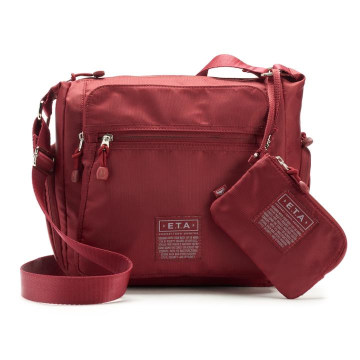 E.t.a. By Rosetti Mykonos Large Crossbody Bag With Rfid-blocking Pouch, Women's, Dark Red