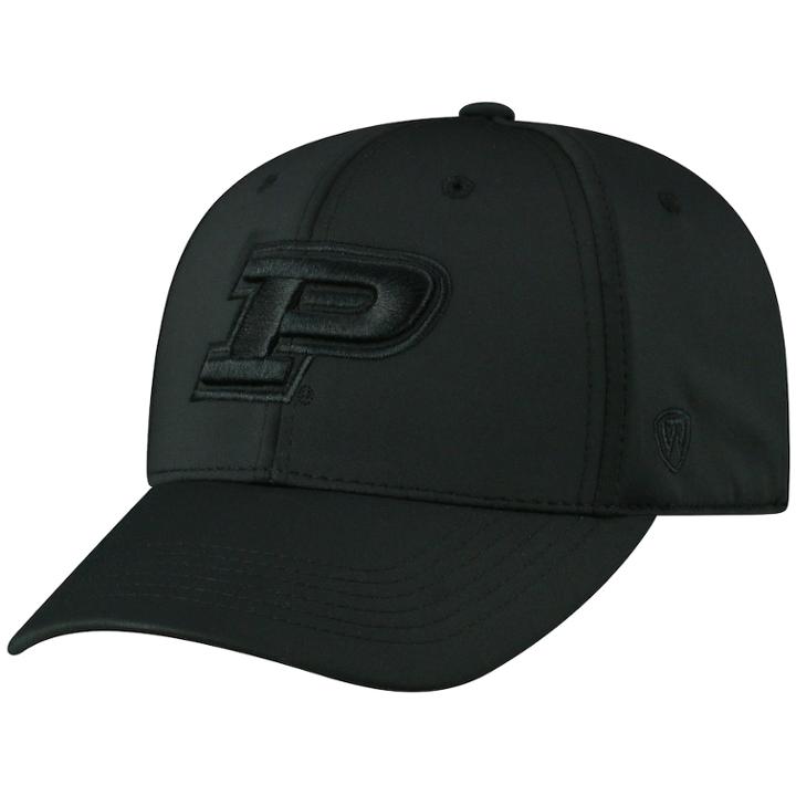 Adult Top Of The World Purdue Boilermakers Tension Cap, Men's, Black