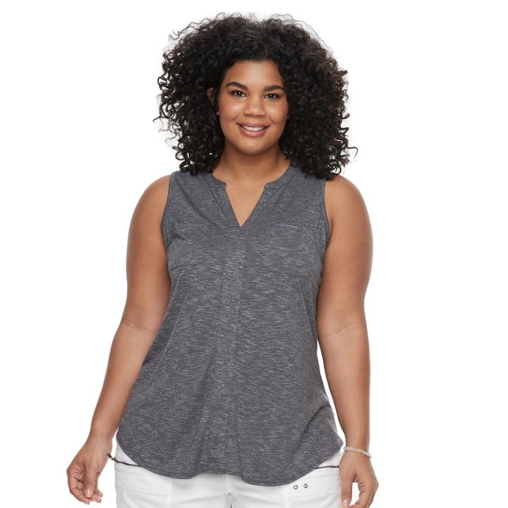 Plus Size Sonoma Goods For Life&trade; Utility Tank, Women's, Size: 3xl, Black