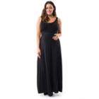 Plus Size Maternity Pip & Vine By Rosie Pope Maxi Dress, Women's, Size: 3x-mat, Black