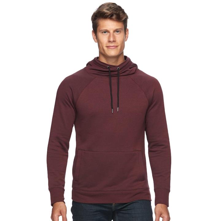 Big & Tall Rock & Republic Textured Cross-over Hoodie, Men's, Size: 3xl Tall, Red
