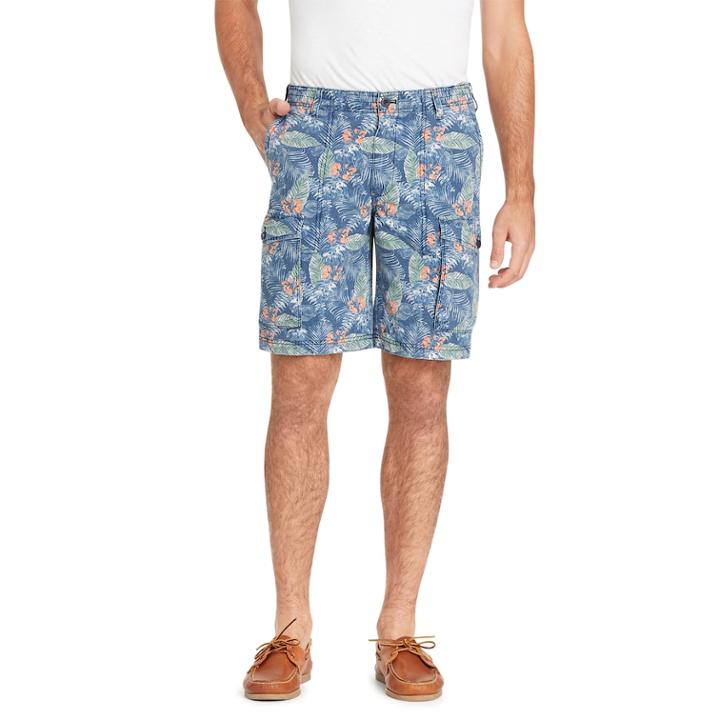 Men's Izod Classic-fit Ripstop Cargo Shorts, Size: 33, Blue (navy)