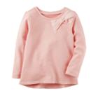 Girl's 4-8 Carter's Bow Sweatshirt, Size: 6, Light Pink
