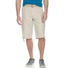 Men's Unionbay Solid Cargo Shorts, Size: 36, Dark Beige