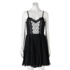 Juniors' Lily Rose Pleated Sweetheart Lace Dress, Girl's, Size: Xs, Oxford