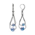 Napier Beaded Chain Tiered Drop Earrings, Women's, Blue