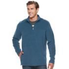 Big & Tall Croft & Barrow&reg; Classic-fit Arctic Fleece Quarter-zip Pullover, Men's, Size: Xxl Tall, Dark Blue
