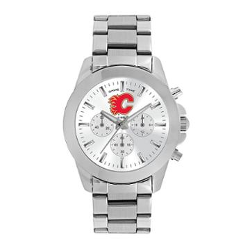 Women's Game Time Calgary Flames Knockout Watch, Silver