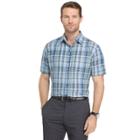 Big & Tall Van Heusen Air Wovens Classic-fit Poplin Performance Button-down Shirt, Men's, Size: Xxl Tall, Turquoise/blue (turq/aqua)