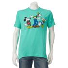 Men's Disney's Mickey Mouse Gang Tee, Size: Medium, Med Green
