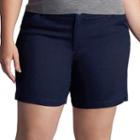 Plus Size Lee Chino Bermuda Shorts, Women's, Size: 18 - Regular, Dark Blue
