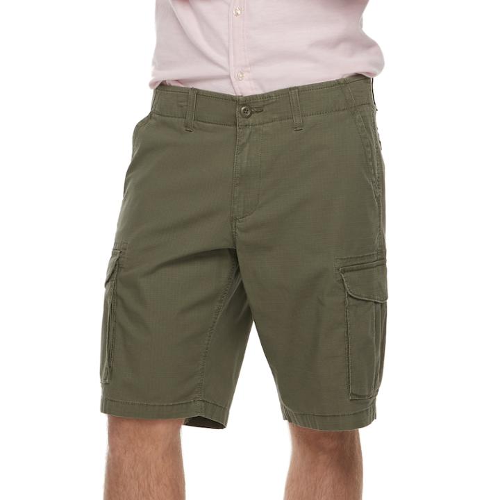 Men's Sonoma Goods For Life&trade; Modern-fit Comfort Flex Stretch Ripstop Cargo Shorts, Size: 40, Dark Green