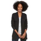 Women's Sonoma Goods For Life&trade; Slubbed Cardigan, Size: Large, Black