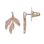 Lc Lauren Conrad Petal Leaf Nickel Free Drop Earrings, Women's, Pink Other
