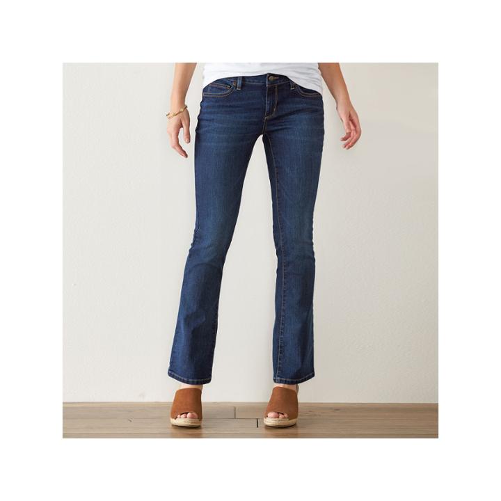 Women's Sonoma Goods For Life&trade; Slim Fit Bootcut Jeans, Size: 12 Avg/reg, Blue