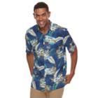 Men's Batik Bay Classic-fit Tropical Button-down Shirt, Size: Medium, Blue (navy)