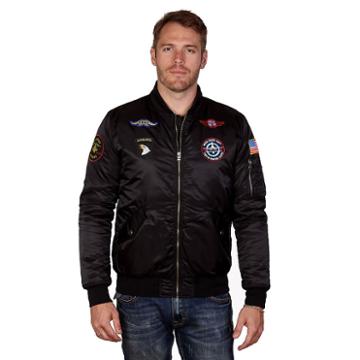 Men's Xray Flight Jacket, Size: Xl, Black