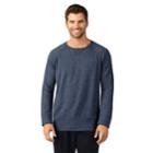 Men's Cuddl Duds Baseball Sweatshirt, Size: Medium, Light Blue