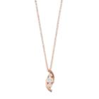 Brilliance 3-stone Bypass Pendant Necklace With Swarovski Zirconia, Women's, White