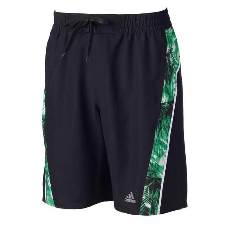 Men's Adidas Escape Splice Microfiber Volley Swim Trunks, Size: Small, Green
