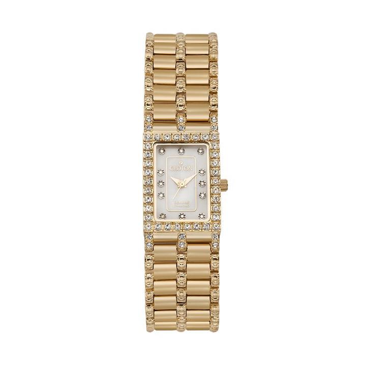 Croton Women's Diamond & Crystal Watch, Yellow