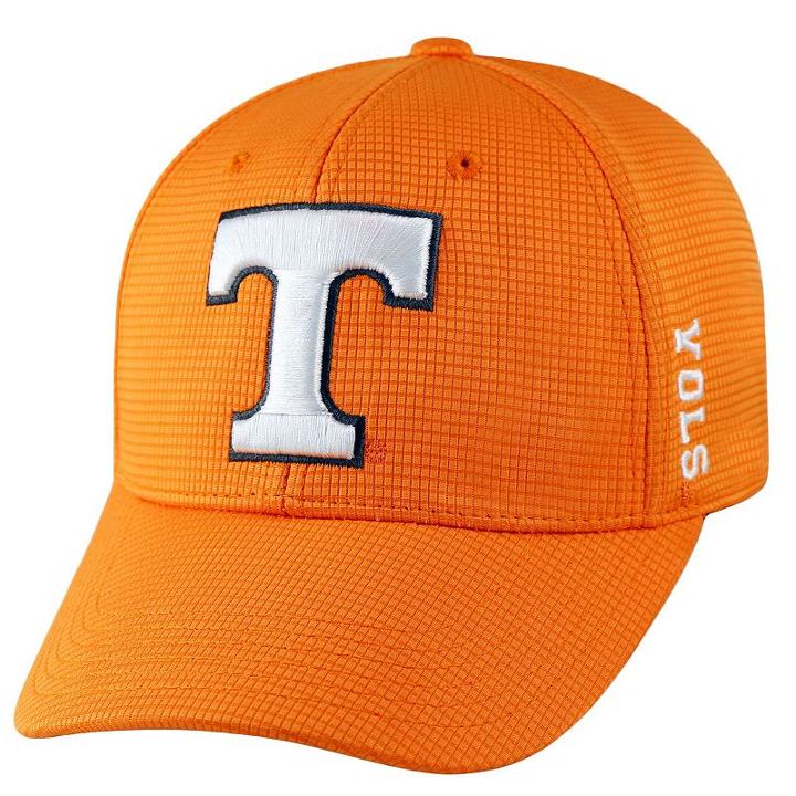 Adult Tennessee Volunteers Booster Plus Memory-fit Cap, Men's, Lt Orange