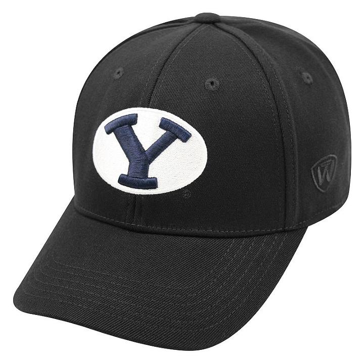 Adult Top Of The World Byu Cougars One-fit Cap, Men's, Black