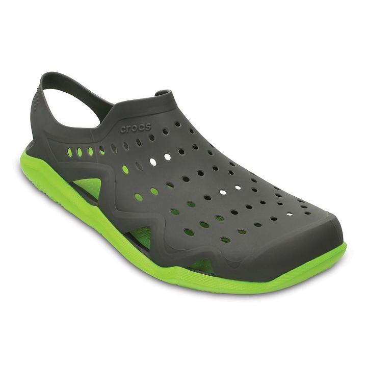 Crocs Swiftwater Wave Men's Clogs, Size: 13, Grey