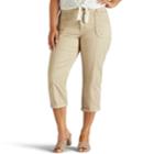 Plus Size Lee Cordelia Roll-hem Capris, Women's, Size: 18 - Regular, Lt Brown