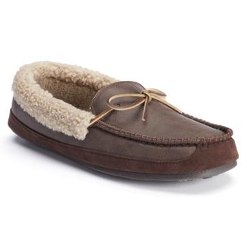 Hideaways By L.b. Evans Elijah Men's Moccasin Slippers, Size: Medium (13), Brown