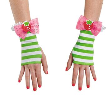 Strawberry Shortcake Costume Glovettes - Adult, Green