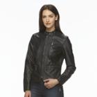 Women's Apt. 9&reg; Faux-leather Peplum Jacket, Size: Xl, Black