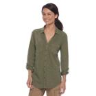 Petite Sonoma Goods For Life&trade; Utility Tunic, Women's, Size: M Petite, Green