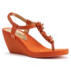 Chaps Rabekkah Women's Wedge Sandals, Size: 5 B, Orange