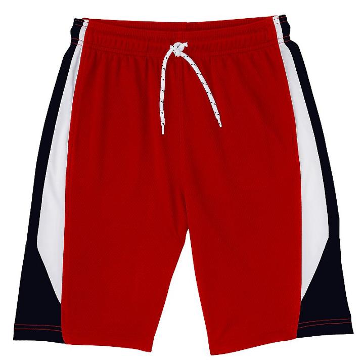 French Toast, Boys 8-20 Active Mesh Shorts, Boy's, Size: Medium, Red