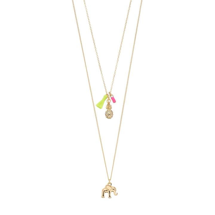 Lc Lauren Conrad Bead & Elephant Layered Necklace, Women's, Multicolor