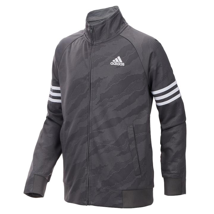 Boys 8-20 Adidas Moto Camo Track Jacket, Size: Xl, Dark Grey