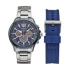 Seiko Men's Core Jimmie Johnson Special Edition Solar Watch & Interchangeable Band Set - Ssc505, Size: Large, Multicolor