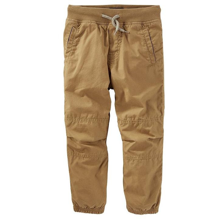 Oshkosh B'gosh, Boys 4-7x &reg; Pieced Jogger Pants, Boy's, Size: 5, Brown