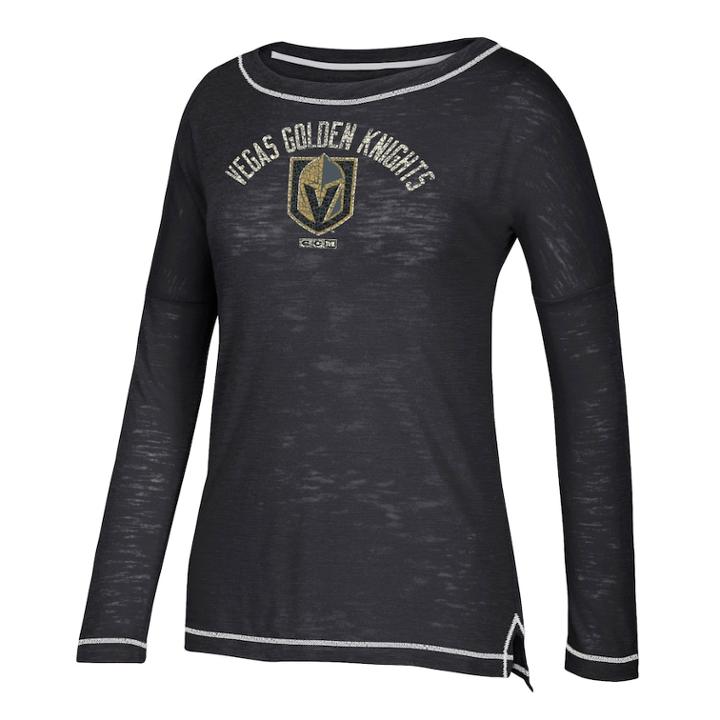 Women's Adidas Vegas Golden Knights Silver Lining Tee, Size: Large, Grey